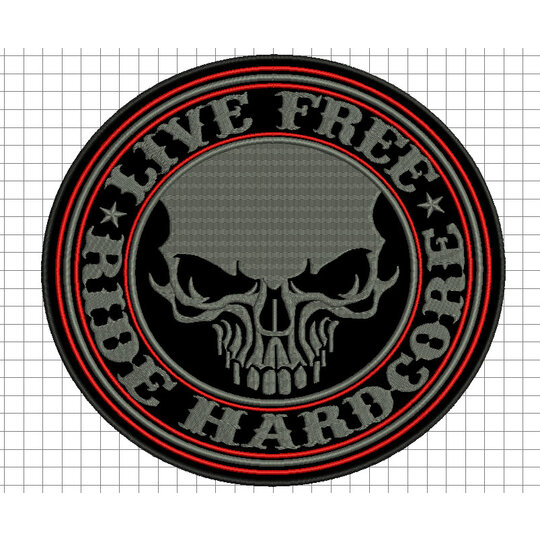 Nášivka Ride Hardcore /v